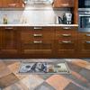24"x63" Currency Print Non-Slip Runner Rug - Machine Washable Rubberback Hallway Mat, Modern Geometric Floor Carpet for Kitchen/Bedroom/Entryway