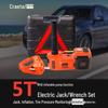 5T Electric Car Jack & Wrench Set with Tire Inflator, 12V