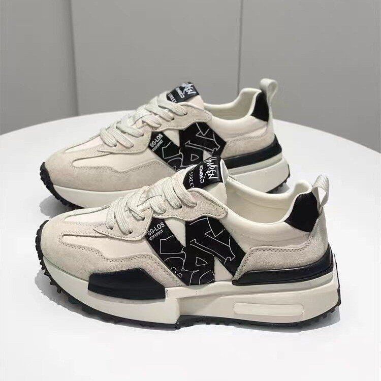 

Yuechen women s new small waist women s shoes Chunqiuzi casual sports shoes 35 білий