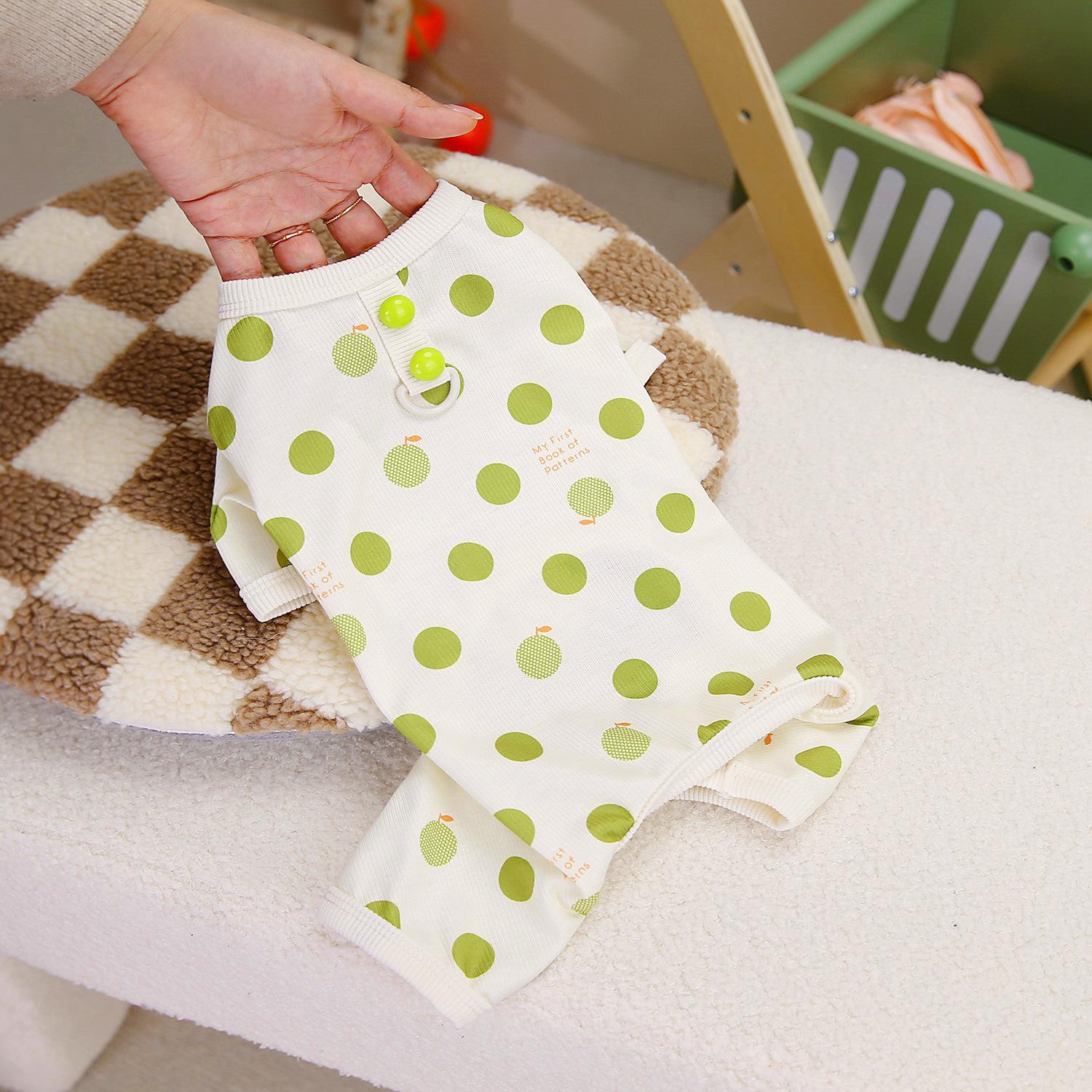 

Одежда для кошек весенняя, послеоперационная одежда для питомцев, одежда для кастрации кошек, домашнее платье в горошек, маленькое платье-мишка, повседневная юбка S (2-2 kg)