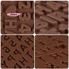 Silicone Letter & Number Chocolate Molds Set Alphabets & Numbers Baking Tools with Happy Birthday Cake Decorations Fondant Molds