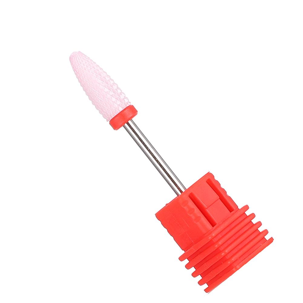 5 Types Ceramic Cylinder Shape Grinding Head Nail Drill Bit for Nail  Polishing Manicure Tools