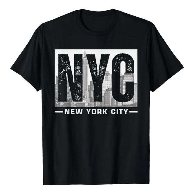Camiseta Vintage Nyc New York City Ny Skyline Souvenir Para S