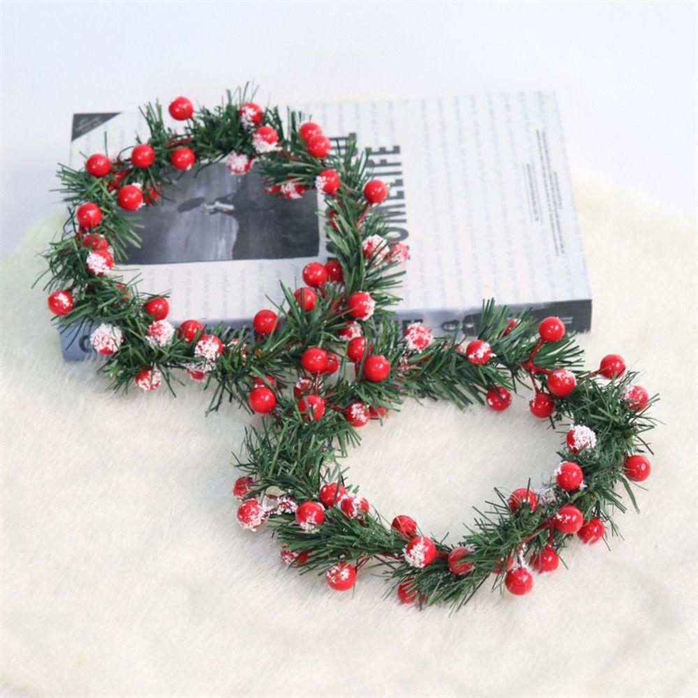 

2pcs Artificial Candle Holder Exquisite Hanging Ornament DIY Christmas Wreath Pendant Balcony белый