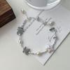 Luxury High Quality 925 Sterling Silver Natural Blue Stone Freshwater Pearl Beaded Bracelet for Women Summer Jewelry