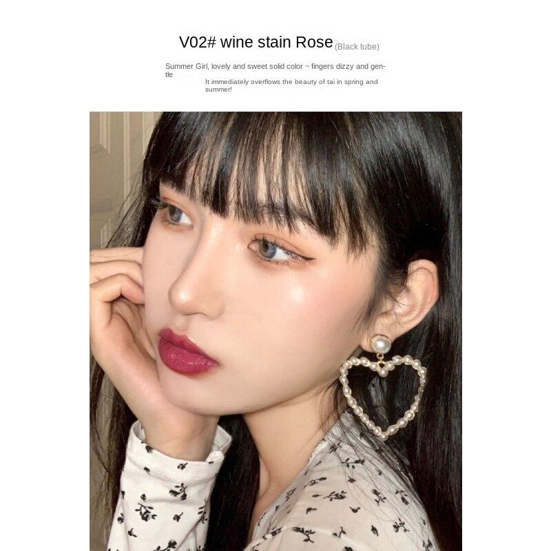 VIBELY transparentní stříbrná matná sametová rtěnka pigmentovaná voděodolná rtěnka Small Ice Cube Shape Lip Makeup Lipstick