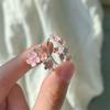 Anelli con Fiori Rosa Dolce per Donne Ragazze Moda Nuovi Accessori Gioielli Regalo Festa Vacanza al Mare