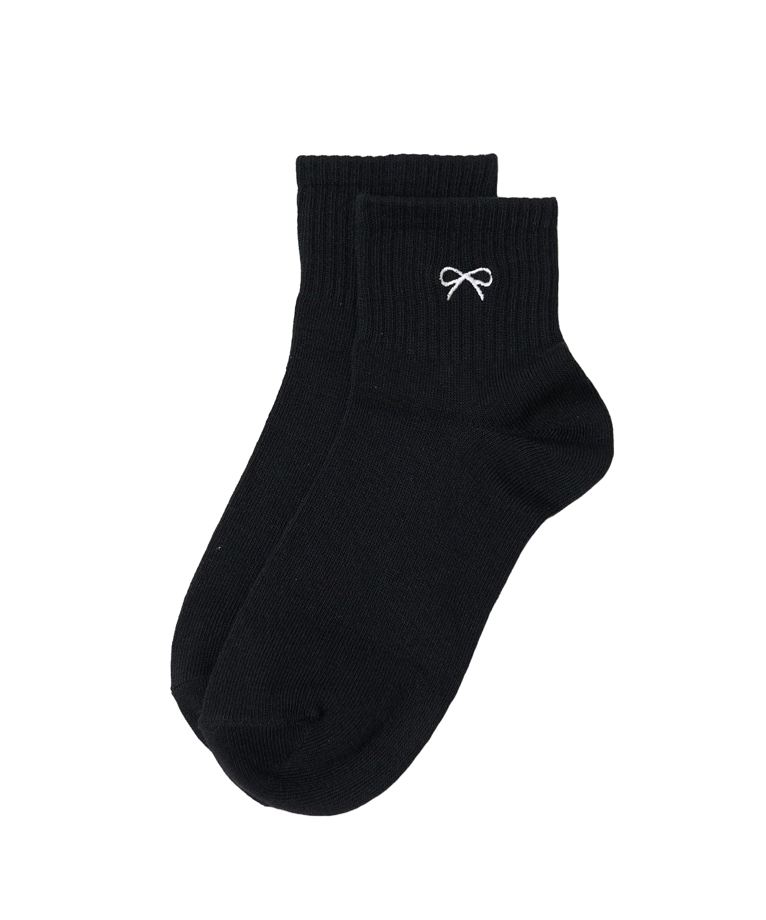 

WEGO Motif Embroidered Ankle Socks with Pile School Sizes Pattern 2 Women s Soles, Gift, 23-25cm,