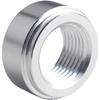 DEWHEL Pair 3/8" NPT Pipe Thread Aluminum Weld On Fitting Bung (Silver)
