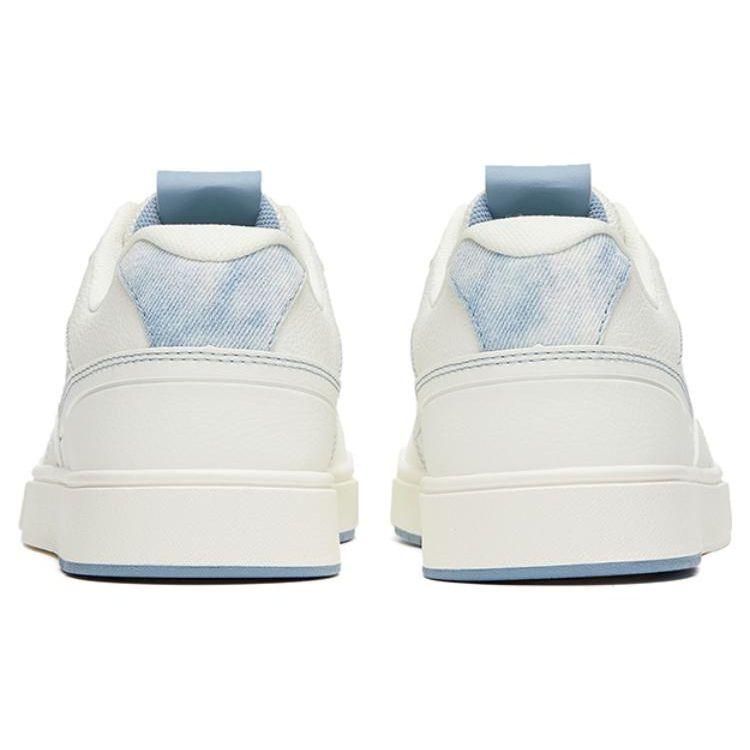 Anta Non-Slip Durable Low-Top Skate Shoes Women Sneakers White Blue 922318016-9