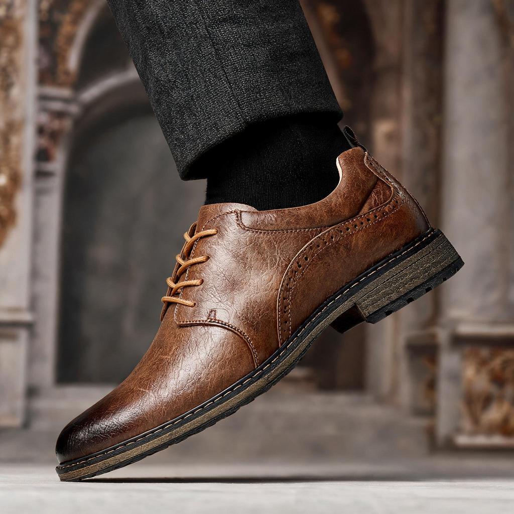 Men Shoes Brand Comfortable Fashion 2026 Shoes Men Leather