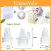 Accessori Tiralatte in Silicone Valvola a Becco d'Anatra e Porta di Aspirazione Interna Compatibile Manuale/Elettrico Silicone per Alimenti