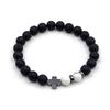 Natural Stone & Volcanic Bead Bracelet - Trendy Minimalist Design