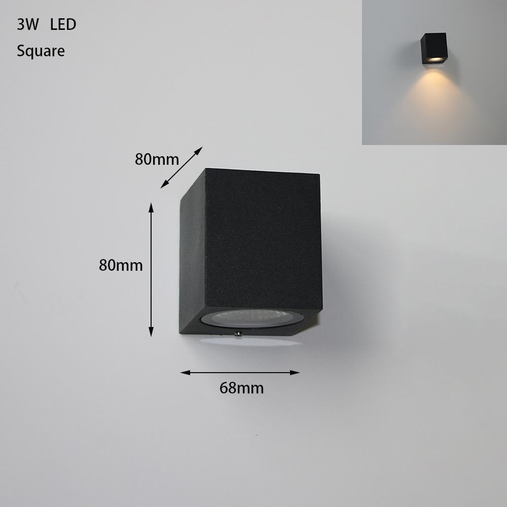 Modern LED Outdoor Waterproof Wall Lamp Up and Down Light Home Lighting Porch Garden Aluminum Wall Light Aisle Corridor Sconce