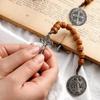 Prayer Saint Benedict Medal Blessing Saint Benedict Rosary Wooden Prayer Beads  Prayerful Catholic