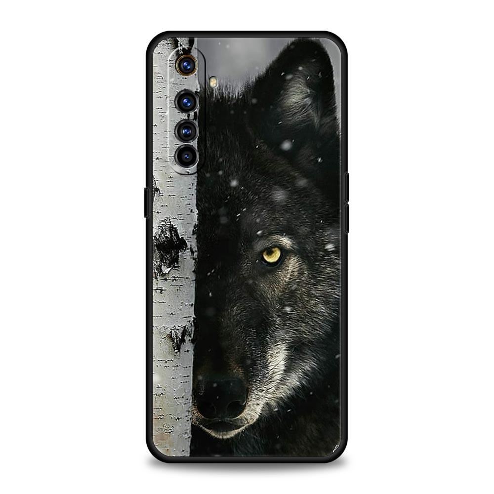 Animal Wolf For Realme 9i Luxury Phone Case 9 8 5G GT2 7 6 Pro Plus 8i C21 C3 C11 C25 Soft Black Silicone Cover Coque Fundas