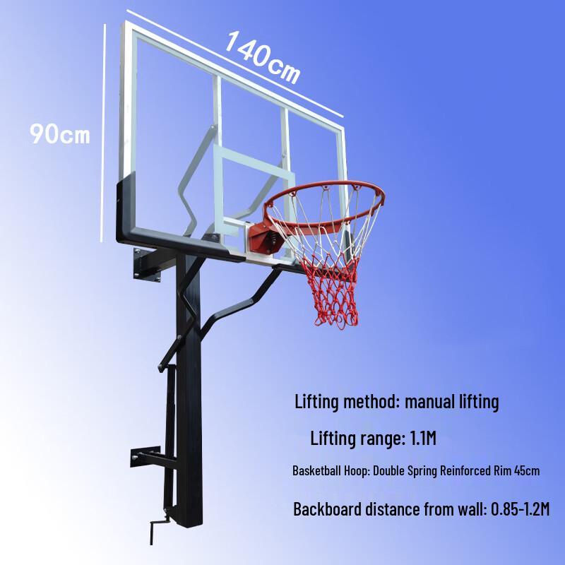 Guanmeng Wall-Mounted Basketball Hoop