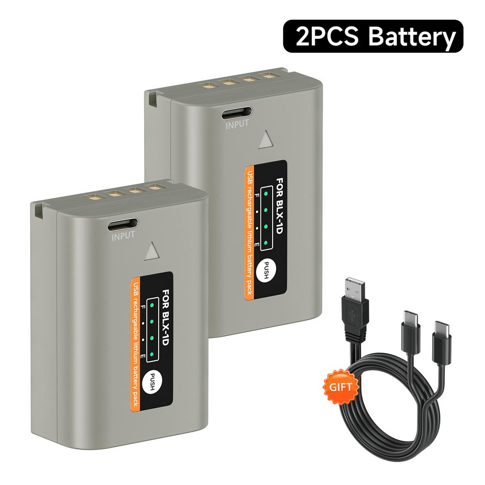 Batterie d'appareil photo 2600mAh BLX-1 BLX1 pour appareil photo sans miroir Olympus OM SYSTEM OM-1/0M1/0M-1