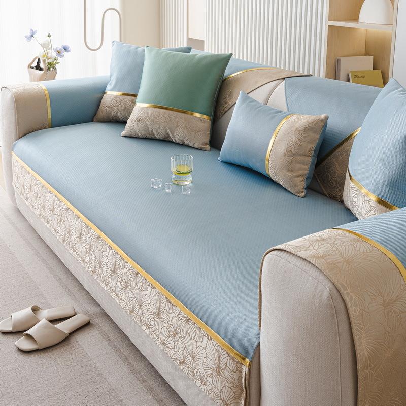 Mat Ice Silk Sofa Cushion New  Summer Summer Sofa Cover All-Inclusive Universal Cover Non-Slip Sofa Cover Towel