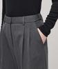 MUSINSA STANDARD WOMAN Women'S High-Waisted Wide Hidden Banding Slacks [Medium Gray]