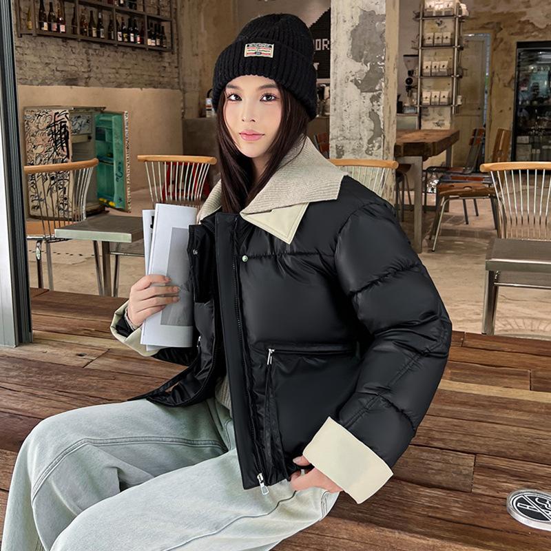 European retro high street coat women's winter niche high-end new cotton-padded clothes are fashionable and unique, super good-looking down cotton-pa