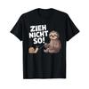 Dont Pull So Funny Snail Sloth Motif T Shirt Vintage Homme Soft Stylish Breathable Top For Everyday Wear Slightly