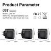 3.5A Multi-Port Charger with 3 Type-C & 3 USB Ports, Compatible with EU, US, UK Plugs