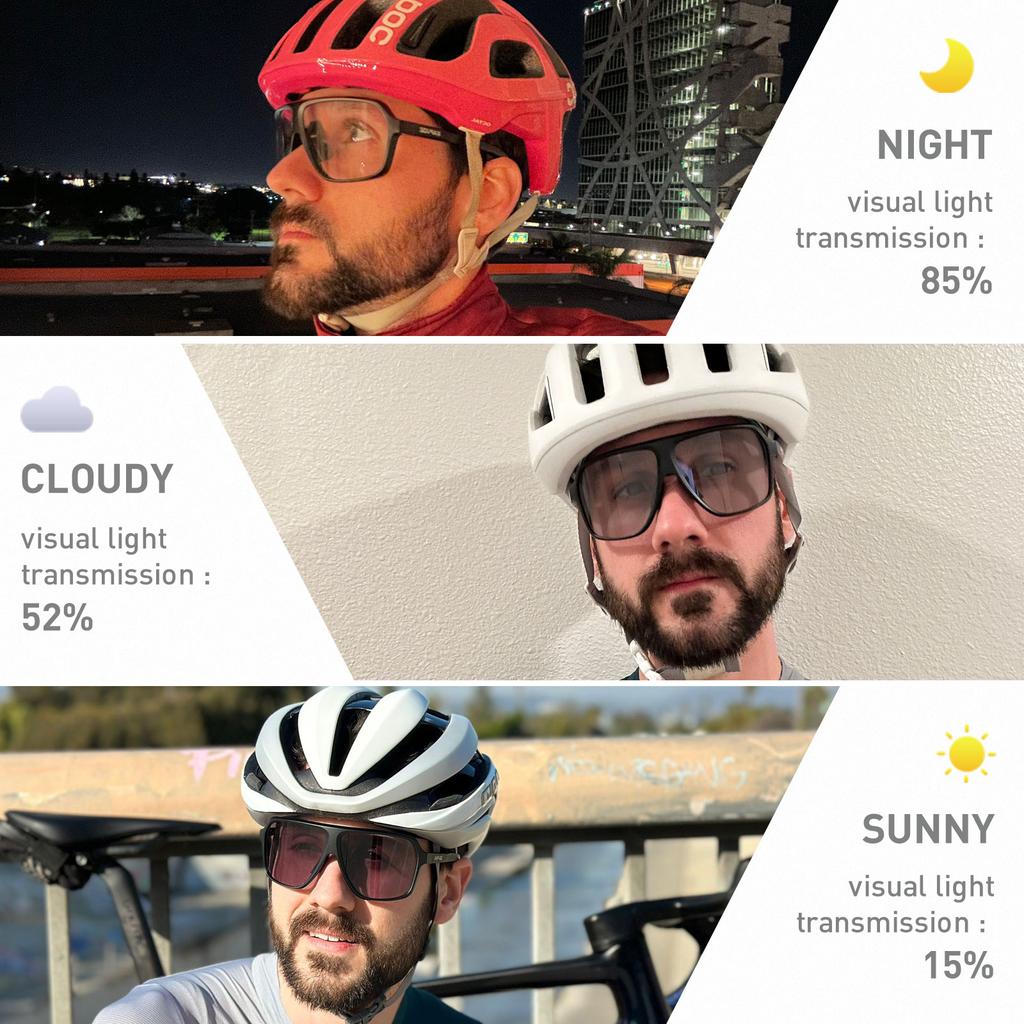 SCVCN Photochromic Cycling Glasses Polarized Sunglasses for Men MTB Bike Eyewear Goggles Bicycle Glasses Sports UV400 Sunglasses 4