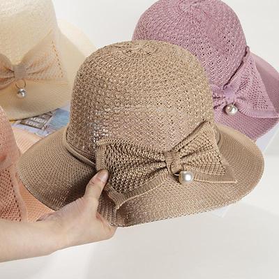 Bucket Hat Face Protection Summer Big Brim Thin Straw Hat Breathable Sun Hat Sun Hat Basin Hat Big Brim