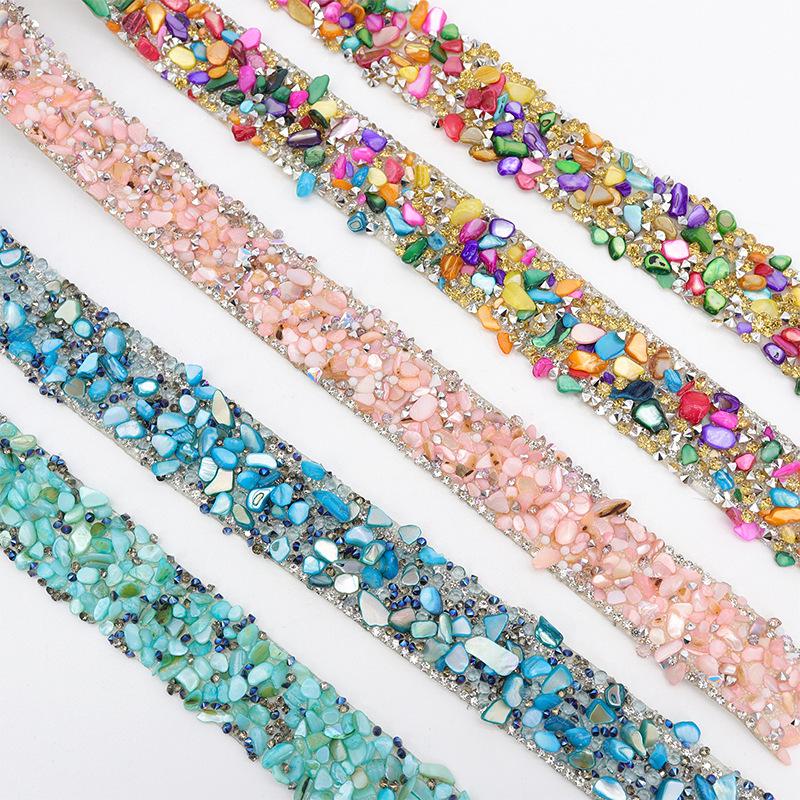 Self-Adhesive Rhinestone Strip for DIY Accessories: Resin Drill Clothing Ornaments with Hot Fix Technology