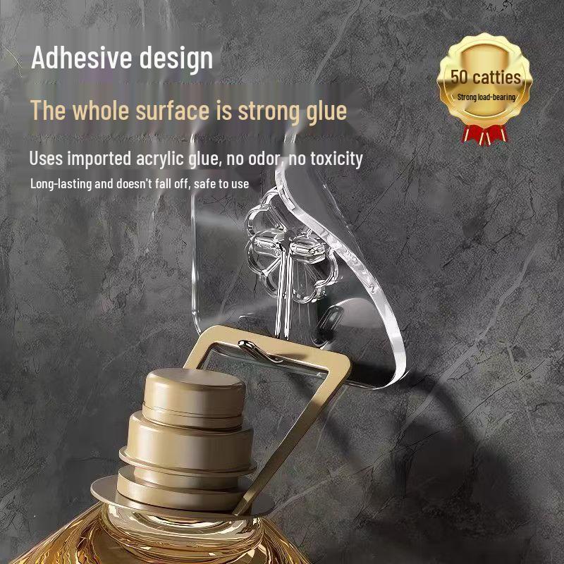 Heavy-Duty Traceless Adhesive Wall Hooks