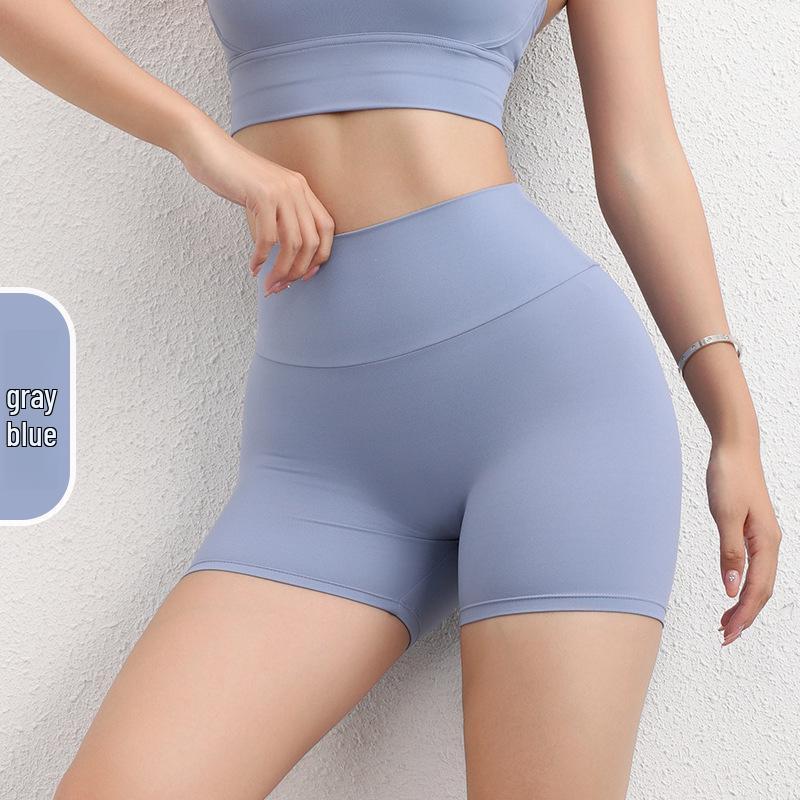 High Waist Peach-Lifting Yoga Shorts - Women's Three-Quarter Length Fitness Pants