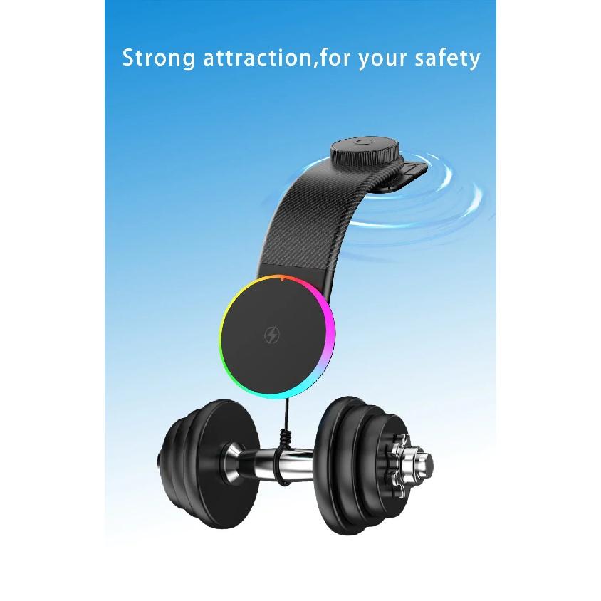 Car Magnetic GPS Phone Holder Stand 15W Wireless Charger Cellphone Bracket For Magsafe iPhone 17~12 Pro Max Fast Charging Mount