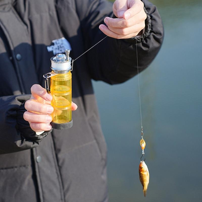 Fishing Lures Hook Organizers Outdoor Fishing Rod Small Lures with Carabiner Bottle Multifunctional Fishing Accessories