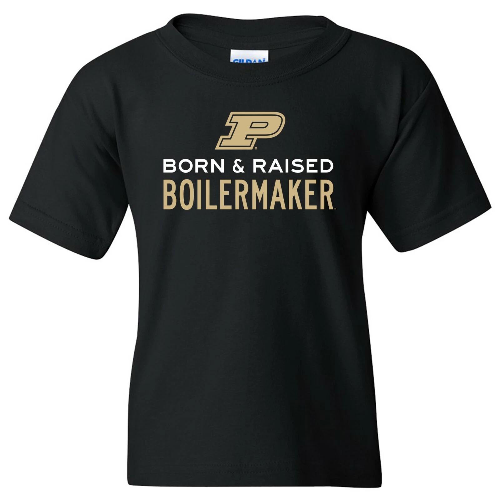 Born & Raised Purdue Boilermakers Youth T-Shirt - Black XL