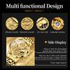 OLEVS Luxury Gold Steel Watch Men Luminous Moon Phase High Quality Sports Watches Imitation Mechanical Style Male Wrist Watch