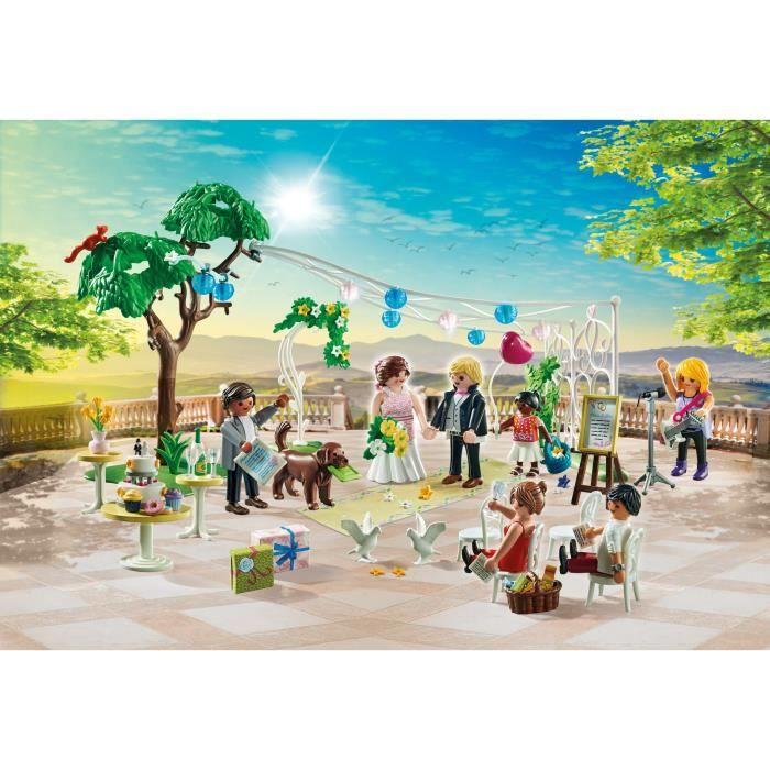 Playmobil 71365 cérémonie de mariage, city life, le mariage, 163 pièces, dès 4 ans