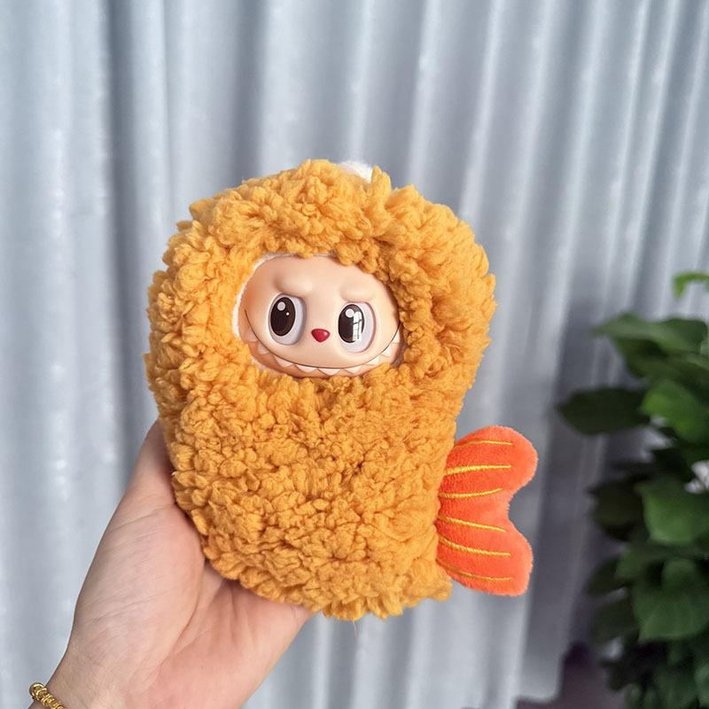 Cute Fried Shrimp Outfit Doll Clothes for Labubu Cartoon Cockroach Dinosaur Plush Clothes Clothes for Labubu V1 V2 V3 Dolls