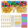 A1865 Women's Braiding Hair Accessories - 120-Piece Hair Comb and Headwear Set