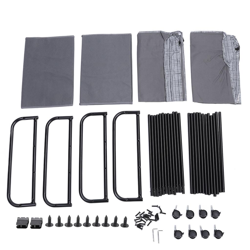 Aufbewahrungsbox unter dem Bett Große Kapazität Kohlenstoffstahl und Oxford-Gewebe Rollende Schublade unter dem Bett