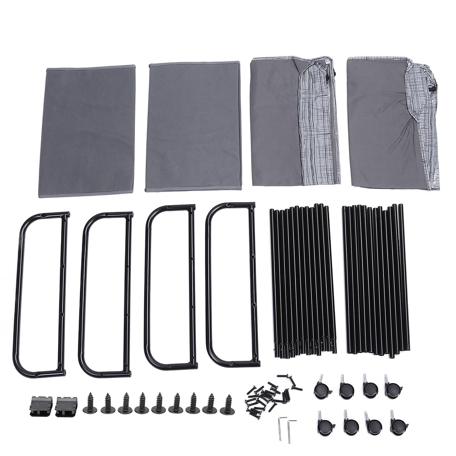 

Контейнер для хранения под кроватью, большая вместимость, углеродистая сталь и ткань Оксфорд, выдвижной ящик под кроватью Striped Pattern