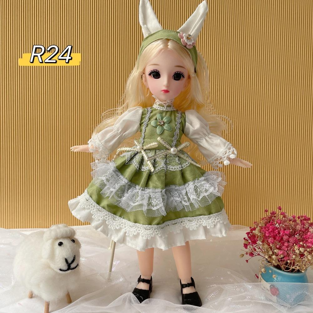1 Set Attractive Eyes 30cm Bjd Doll with Clothes Princess Makeup Ball Joint Doll  Toddler