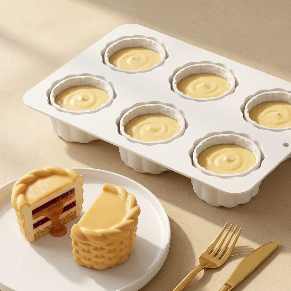 6-Cavity Chocolate Dessert Mold Creative DIY Baking Cake Molds Pastry Making