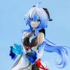 23CM Anime Ganyu Spiele Genshin Impact Actionfigur Uhr Der Mond Shouyue Schwarze Seide Stehend Paimon Modell Spielzeug Sammlerpuppe