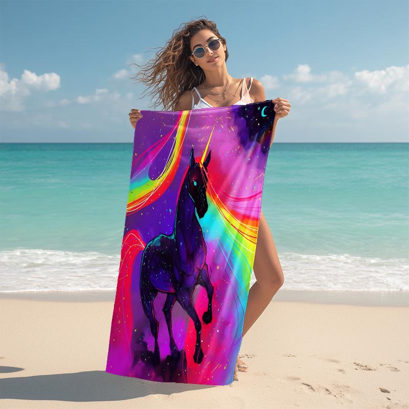 1Pc Little Pony Adventure Beach Towel Microfiber Beach Towel Thin Absorbent For Beach Swimming Yoga Bath Sports 0917120