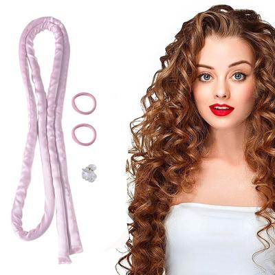 Lockenwickler ohne Hitze, Lazy Hair Rollers, Lockenstab ohne Hitze, Stirnband, Schlafen, weiche Seidenlockenbänder, Haar-Styling-Tools