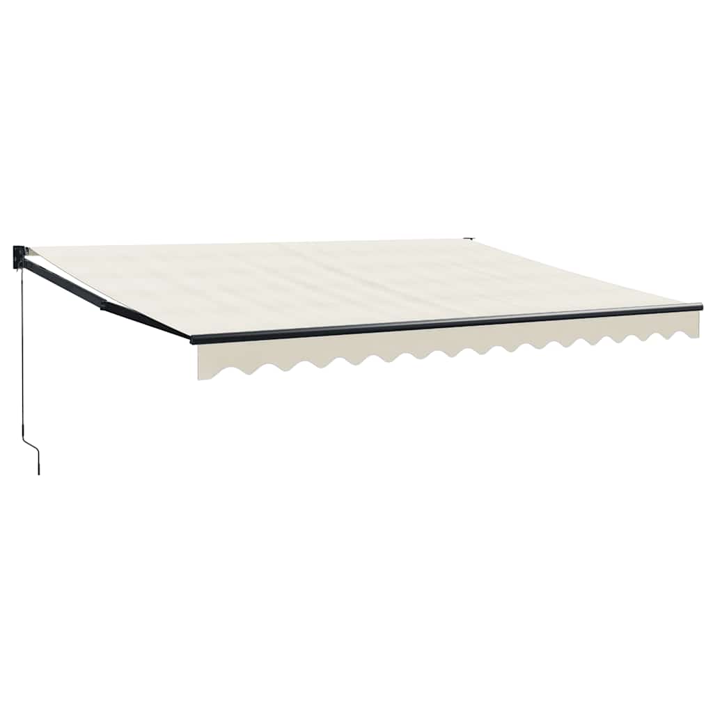 Retractable Cream Awning 4x3 m Fabric and Aluminum