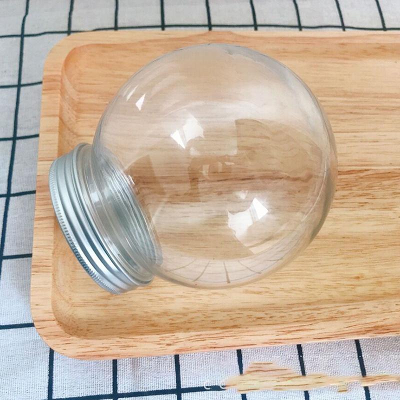 WTEMPO Classic Plastic Bottles with Aluminum Caps Round Shaped Design Crafts DIY Fillable Bottoles Christmas Festive Home & Kitchen Party Supplies