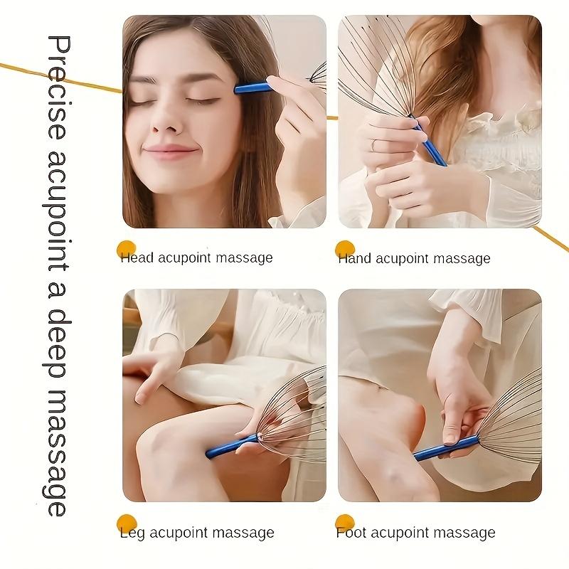 20-Claw Head Scalp Massager, Soul Extractor Wire Grabber, Head Scalp Massager, Head Scalp Scratcher, Octopus-Shaped Stainless Steel Head Scalp