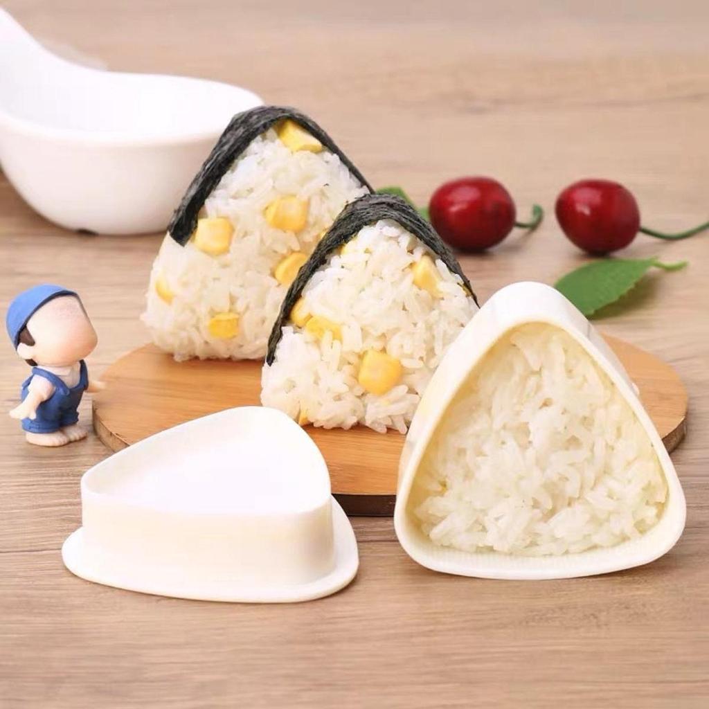 2 Pieces Triangle Rice Ball Maker for Home DIY Tool Special Sushi Container
